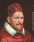 Diego Rodriguez De Silva Velazquez Canvas Paintings - Pope Innocent X